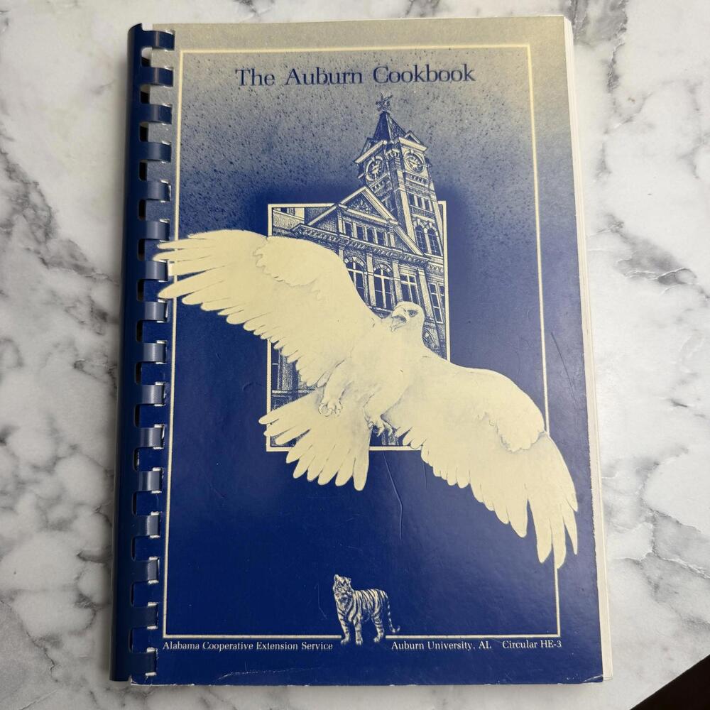 Auburn Cookbook Spiralbound Virginia White Fariss 1993 Edition Inscribed Recipes